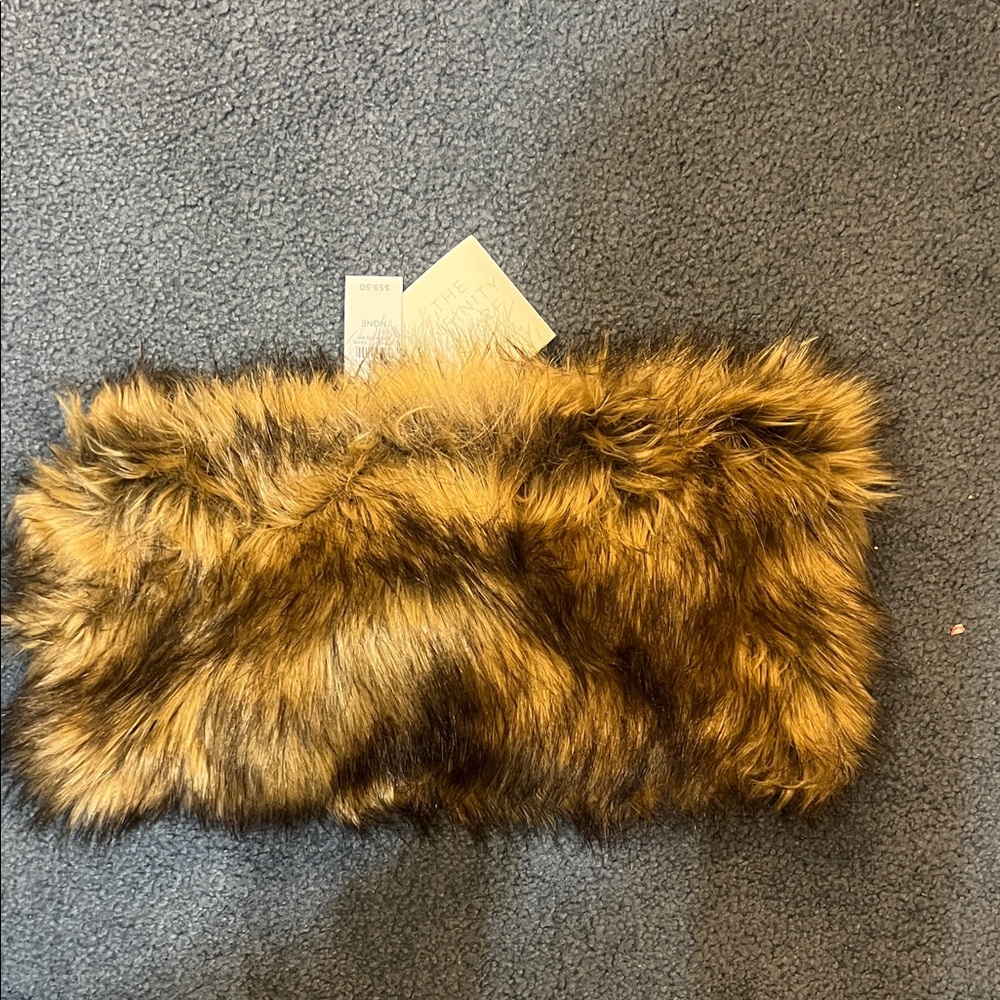 LOFT Faux Fur Infinity Scarf NWT